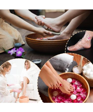 Lot de 300 Chaussettes Jetables en Plastique pour P dicure Transparent Sacs de Bain en Cire de Paraffine pour Pieds Bain de Paraffine avce Autocollants - Buy Online on GoSupps.com