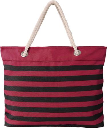 Arizona Cardinals Nautical Stripe Tote Beach Bag - Official NFL Team Logo | Team Color - Buy Online on GoSupps.com