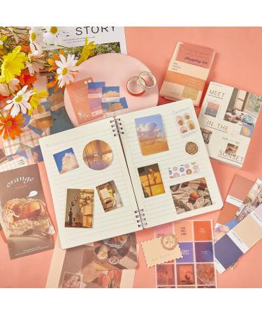Henoyso 694 Pcs Vintage Aesthetic Scrapbook Kit - Moonlight Sunset Theme | Art Journaling Supplies for Adults, Teens, and Kids - Buy Online on GoSupps.com