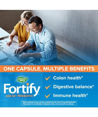 Natureâ€™s Way Fortify Extra Strength Probiotic 50 Billion - 30 Capsules with 11 Strains & Prebiotic - Buy Online on GoSupps.com
