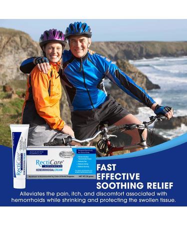 RectiCare Advanced Hemorrhoidal Cream - 30g with Lidocaine for Hemorrhoid Shrinkage and Relief from Itch, Pain, and Burn - Buy Online on GoSupps.com