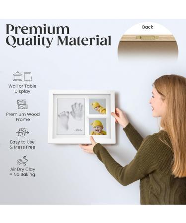 Baby Hand and Footprint Kit/New Mom Gifts/Gender Reveal Gifts/Baby Keepsake Box/Baby Shower Gifts/Clay paw print kit/Dog Paw Print Kit//baby picture frame/new baby gift/new born baby boys gift - Buy Online on GoSupps.com