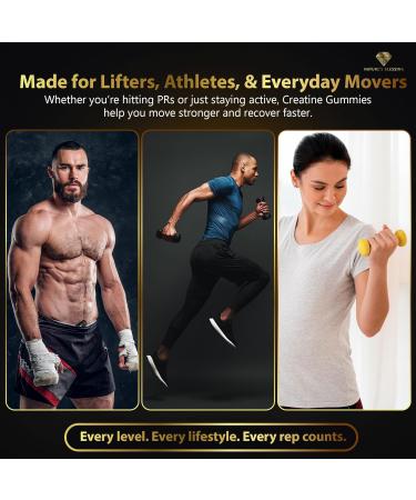 Nature's Blessing Creatine Gummies for Muscle Growth & Toning 5000mg per Serving Build Lean Muscle Boost Strength & Recovery Vegan No Bloat No Chalky Powders - Buy Online on GoSupps.com