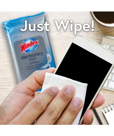 Windex Electronics Screen Wipes - 25 Count, Pack of 3 (75 Total) | For Computers, Phones, Televisions & More - Buy Online on GoSupps.com