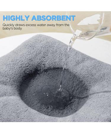 ZXK CO Hooded Baby Bath Towel with Elephant Hood | Absorbent Baby Towel & Flannels Blanket Set | Personalised Baby Gifts - Buy Online on GoSupps.com