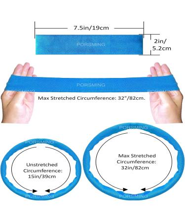 PorsMing Headbands Pack of 19 - Exercise Sweat Bands for Women Men Girls Yoga Workout Gym Sports Fitness - Non Slip Elastic Hair Wraps in Fashion Colors - Buy Online on GoSupps.com