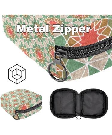Trippy Mandala Sanitary Napkins Storage Bag | Portable Menstrual Cup Pocket for Teen Girls & Women - Buy Online on GoSupps.com