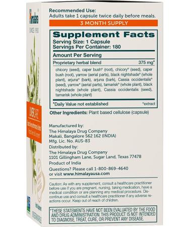 Himalaya LiverCare 375mg - Total Liver Support, Cleanse & Detox - 180 Capsules (90 Day Supply) - Buy Online on GoSupps.com