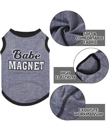 8-Piece Dog Shirts with Funny Letters | Summer Pet T-Shirt Set for Dogs and Cats | Breathable and Soft Dog Outfit | Cool Puppy Shirts | Classic Pattern - Medium - Buy Online on GoSupps.com