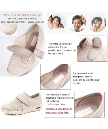 TDHLW Diabetic Shoes for Women Men - Orthopedic Air Cushion Slip-On Walking Shoes for Swollen Feet - Comfortable Orthopaedic Diabetic Slippers - Adjustable and Wide Fit - 4.5 G - Buy Online on GoSupps.com
