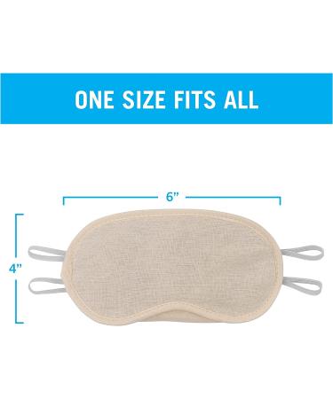 In Flight Mind Cotton Sleep Mask with Ergonomic Design - Light Blocking Eye Mask for Sleep & Travel - Soft & Comfortable Blindfold for Men and Women - Includes Drawstring Pouch - Buy Online on GoSupps.com