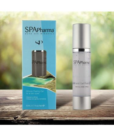 SpaPharma Exfoliating Scrub & Chemical Peel for Face with Glycolic Acid - Enriched with Aloe Vera, Dead Sea Salt, Vitamin B5, C & E - Gentle Facial Exfoliator & Dead Skin Remover for All Skin Types - Buy Online on GoSupps.com