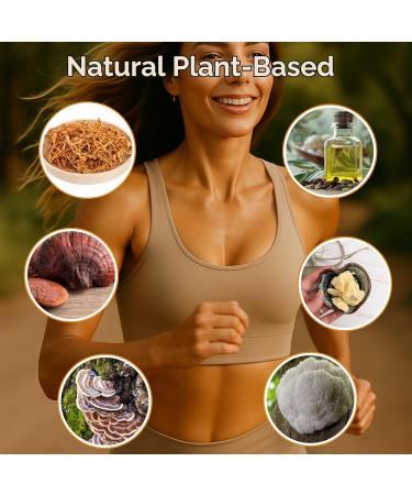 Cordyceps Mushroom Cream Endurance & Vitality Support | Cordyceps militaris Extract Reishi Lion s Mane Chaga Turkey Tail | Cordyceps 2 oz King & Queen Wellness - Buy Online on GoSupps.com