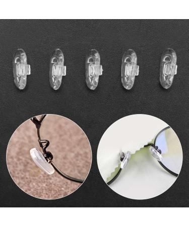 Crcyphne 25 Pairs Silicone Eyeglass Nose Pads Oval Push On - Buy Online on GoSupps.com