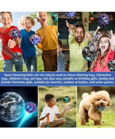 Livestn 4-Piece Astro Jump Balls - High Bounce Space Balls for Kids | Outdoor Bouncy Toy Set - Buy Online on GoSupps.com