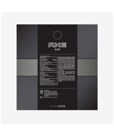 AXE Black Holiday Gift Set: Body Spray, Antiperspirant & Deodorant, Body Wash - 3 Count - Buy Online on GoSupps.com