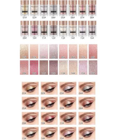 SPESHION Monochrome Glitter Pink Pearl Waterproof Eye Shadow - Makeup Powder (11) - Buy Online on GoSupps.com