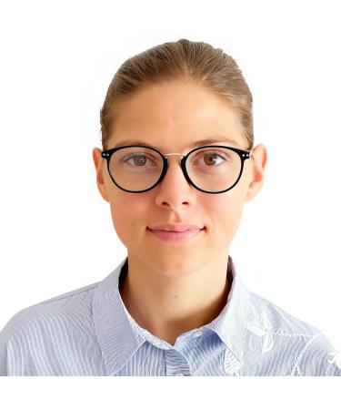 Shop Mini Stylish Reading Glasses | Round Frame Free Case 1.5 Diopters for Men & Women - Perfect Prescription Reading Aid - Buy Online on GoSupps.com