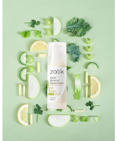 ZATIK Argan & Moringa Unscented Solar Mineral Sunscreen 1.7oz - Buy Online on GoSupps.com