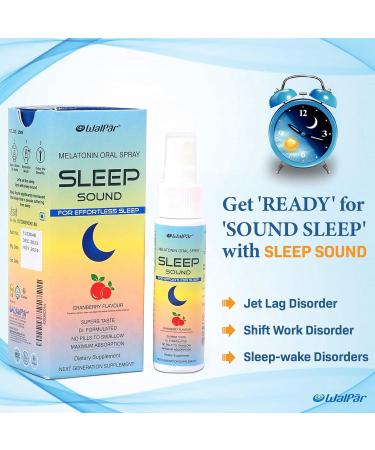 WALPAR Oral Sleep Spray Supplement (30ml) - Cranberry Flavored Sleep Aid Spray Drug & Gluten Free Instant Melatonin Spray for Sleep & Immune System Support - Non-Habit Forming Sleep Support Spray - Buy Online on GoSupps.com