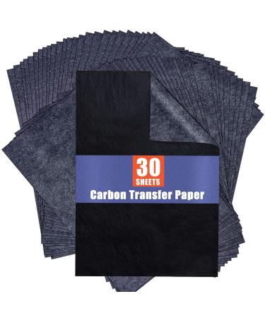 PSLER Carbon Paper for Tracing Graphite Transfer-Paper - 30 Pcs Black Graphite Paper for Tracing Drawing Patterns on Wood Projects Canvas Fabric Artist Lettering Sketch Drawing A4 8.27 X 11.81 Inch - Buy Online on GoSupps.com