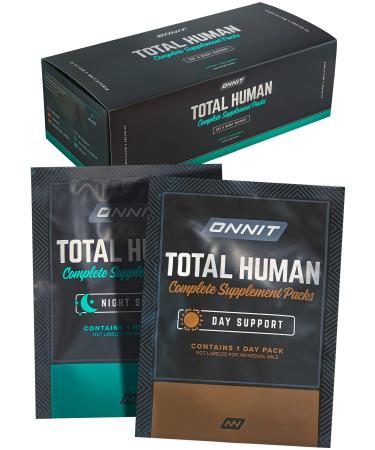 ONNIT Total Human Day and Night Vitamin Packs for Men and Women - Adult Multivitamin - 30 Capsules