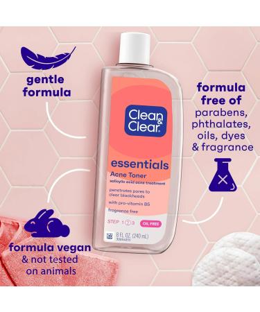 Buy Clean & Clear Essentials Oil-Free Deep Cleaning Astringent with Salicylic Acid - Acne Treatment for All Skin Types - 8 fl. oz - Fast International Shipping - Buy Online on GoSupps.com