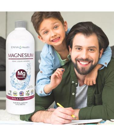 Eniva High Potency Liquid Ionic Magnesium Supplement 2-Pack Berry Flavor | 400 MG | Digestive Health Muscle Energy and Bones | Zero Calories | Zero Sugar | for Muscle Recovery - 64 Servings Total - Buy Online on GoSupps.com