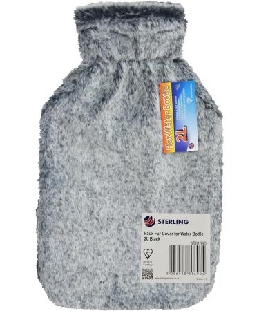 Hot Water Bottle Cover Only 2L Premium Cover (Black) - Buy Online on GoSupps.com