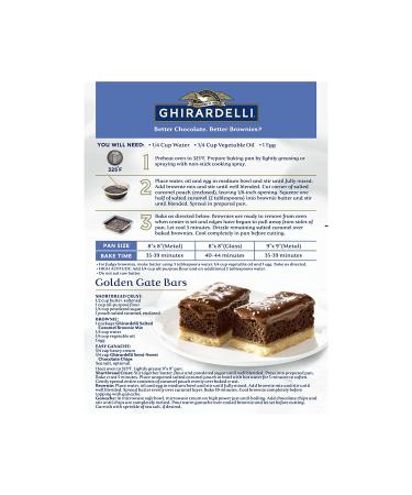 Ghirardelli Salted Caramel Brownie Mix 16oz - Pack of 12 | Premium Quality - Buy Online on GoSupps.com
