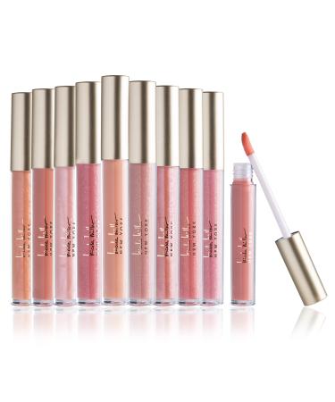 Nicole Miller 10 Pc Lip Gloss Collection  Pink