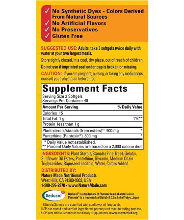 Buy Nature Made CholestOff Complete - 120 Softgels for Heart Health Support - Buy Online on GoSupps.com