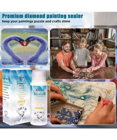 2 Pack Diamond Painting Sealer 240ML - Permanent Hold & Shine Effect | Diamond Painting Glue for Puzzles & DIY Crafts - 8OZ - Buy Online on GoSupps.com