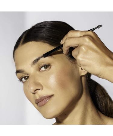 TWEEZERMAN Eyebrow Brush Flat 2-in-1 | Perfect Brow Shaping Tool - Black | International Shipping Available - Buy Online on GoSupps.com