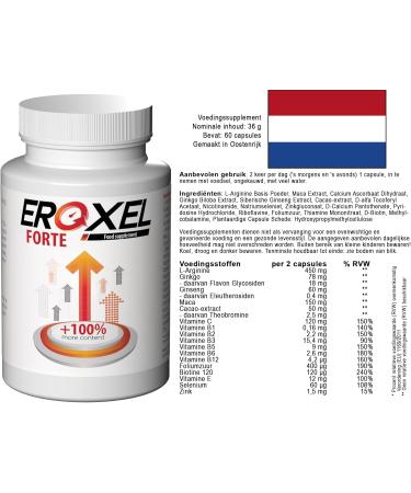 Eroxel Forte 120 Capsules - 2 Pack (2x60 Capsules) | Fast International Shipping - Buy Online on GoSupps.com