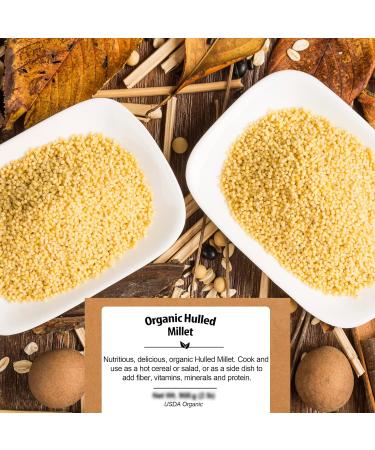 Be Still Farms Organic Hulled Millet Grain (5lb) - USA Grown | USDA Certified | Vegan | Non-GMO | High Fiber Whole Millet Seeds - Ideal for Cereal, Rice, Grits, and Salad - Buy Online on GoSupps.com