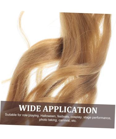 Beavorty French curly wig braiding hair pre stretched curly human hair wig braid in hair extensions 13x4 lace front wigs human hair deep wave wig High temperature wire loose big roll 70X8CM Light Brown - Buy Online on GoSupps.com