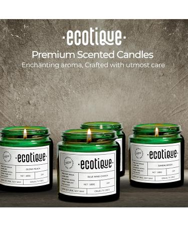 Scented Sandalwood Candle - Toxic Free 100% Soy Long-Lasting Aromatherapy for Bedroom Minimal Soot Perfect Gift for Valentine's Day - Buy Online on GoSupps.com