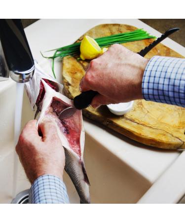 Marttiini Fishing Knife - Full-Tang Martef Coated 3-in-1 Fish Cleaner Knife for Dislocation & Disassembly | International Shipping Available - Buy Online on GoSupps.com