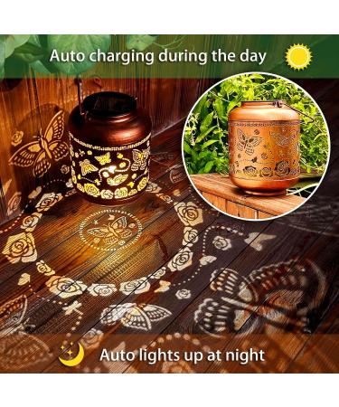 Hummingbird Solar Lanterns Outdoor Waterproof Hanging Solar Lights Hummingbird Gifts for Women Men Metal Bird Decorative LED Lanterns for Yard Patio Lawn Tabletop Pathway Landscape 2 Pack Butterfly Hummingbird - Buy Online on GoSupps.com