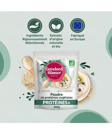 GAYELORD HAUSER Poudre de Prot ines v g tales Bio 2 Cuill res Soupe - 16 g de Prot ines Adapt e aux V g taliens M langer dans Smoothies Yaourts ou Shaker 200 g - Buy Online on GoSupps.com