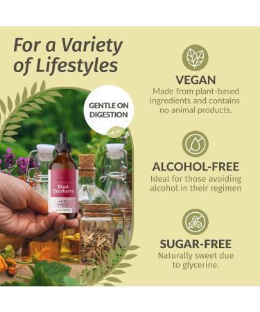 HERBAMAMA Liquid Drops Kit - Bundle of Cryptolepis Root and Black Elderberry Tincture 4 fl oz - Vegan Non-GMO Sugar & Alcohol-Free - 2 Pack - Buy Online on GoSupps.com