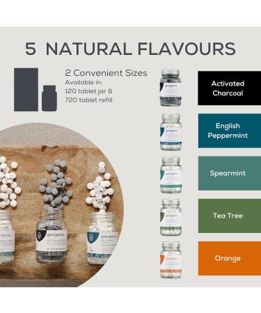 Georganics Pastillas Org nicas de Enjuague Bucal - Tabletas Veganas Refrescantes para El Aliento con Bicarbonato de Sodio y Mentol - Sin Fl or y SLS - Menta Verde - 720 Tabletitas - Env o Internacional - Buy Online on GoSupps.com