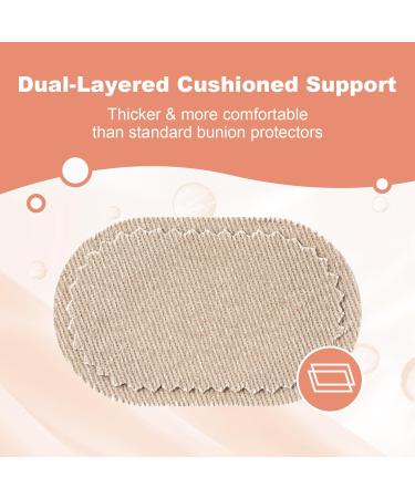 36 Bunion Cushions & Pads - Pain Relief for Men & Women | Foot Callus & Blister Protectors - Apricot - Buy Online on GoSupps.com