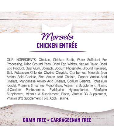 Wellness Complete Health Grain Free Wet Cat Food - Chicken Morsels in Gravy, Natural & Healthy, 3oz (Pack of 24) - Buy Online on GoSupps.com