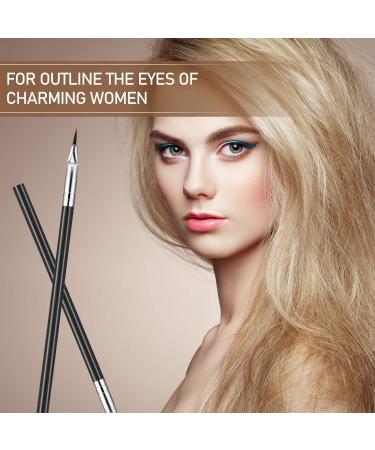 12 Pieces Angled Eyeliner Brushes - Lightweight & Fine Bent Angle for Precise Makeup Application - Buy Online on GoSupps.com