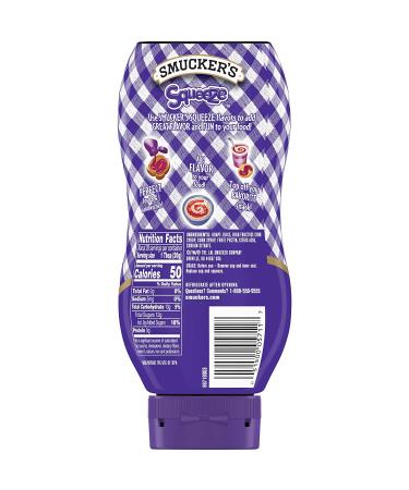 Smucker's Squeeze Grape Jelly 20 Ounces (Pack of 12) - Delicious Grape Flavor in Convenient Squeeze Bottles | Buy in Bulk and Save! - Buy Online on GoSupps.com