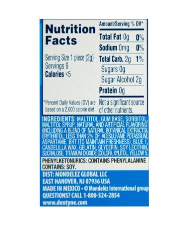 Dentyne Pure Mint Sugar-Free Gum with Herbal Accents - 90 Pieces, 10 Packs - Buy Online on GoSupps.com