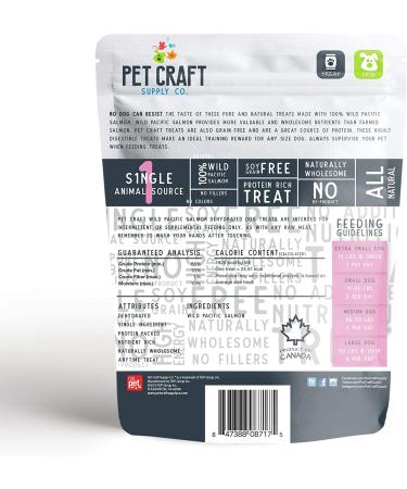 Pet Craft Supply Pure Natural Dried Dog Treats - Salmon & Liver Training Treats for Puppies - Grain-Free & Wild-Caught - Buy Online on GoSupps.com