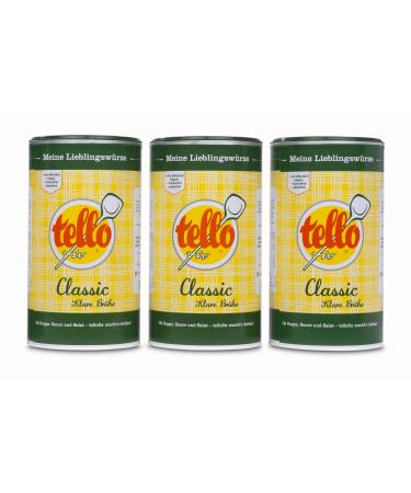 Tellofix Classic clear broth 3x900g versatile vegetables broth as a universal spice agent to refine soups- low in calories gluten-free lactose-free & vegan no color or preserving substances